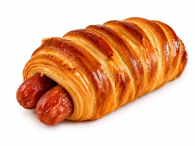 Pain à la saucisse feuilleté